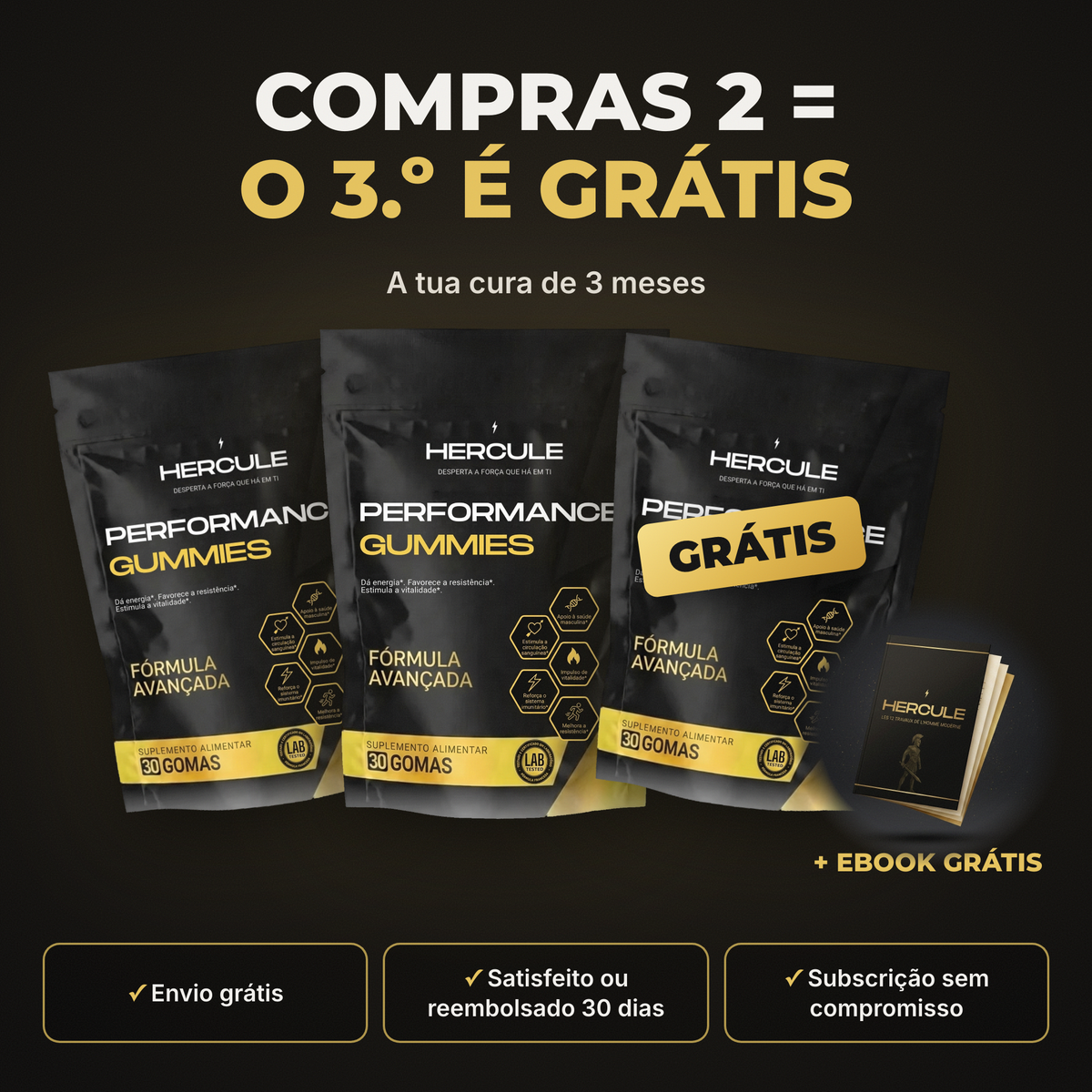 [lang:pt] HERCULE Gomas Performance, compras 2 e o 3.º é grátis