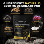 [lang:ro] HERCULE Jeleuri Performance, 6 ingrediente naturale și 3000 mg de shilajit pur