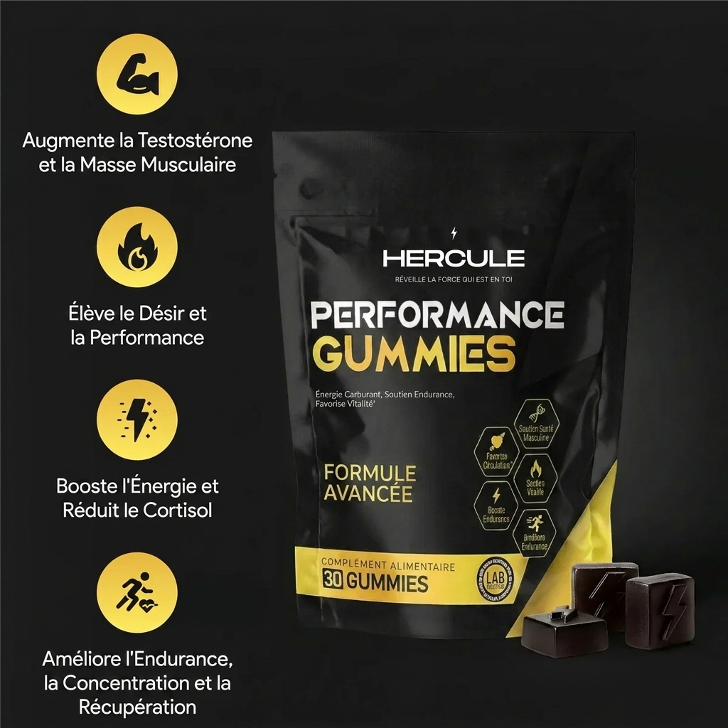 HERCULE PERFORMANCE GUMMIES — VOTRE FORMULE 6-EN-1
