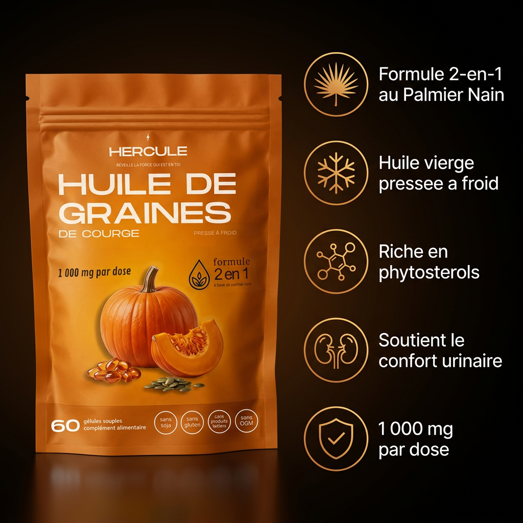 Hercule Gelules d'huile de Graines de Courge