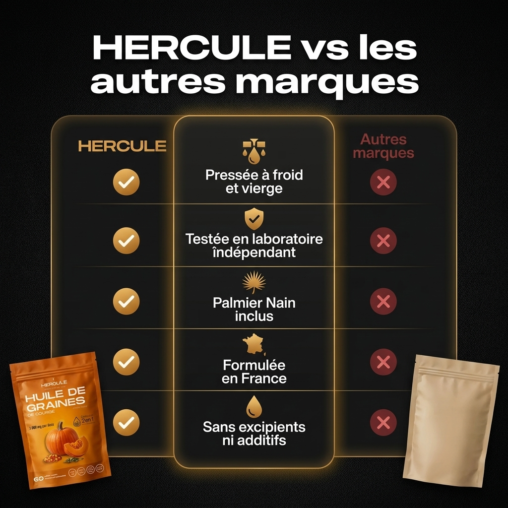 Hercule Gelules d'huile de Graines de Courge